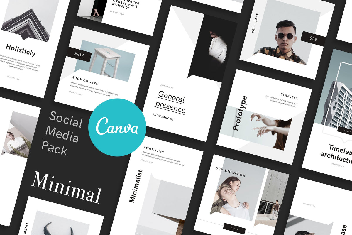 Minimal Canva Social Media Instagram Template product preview image 1