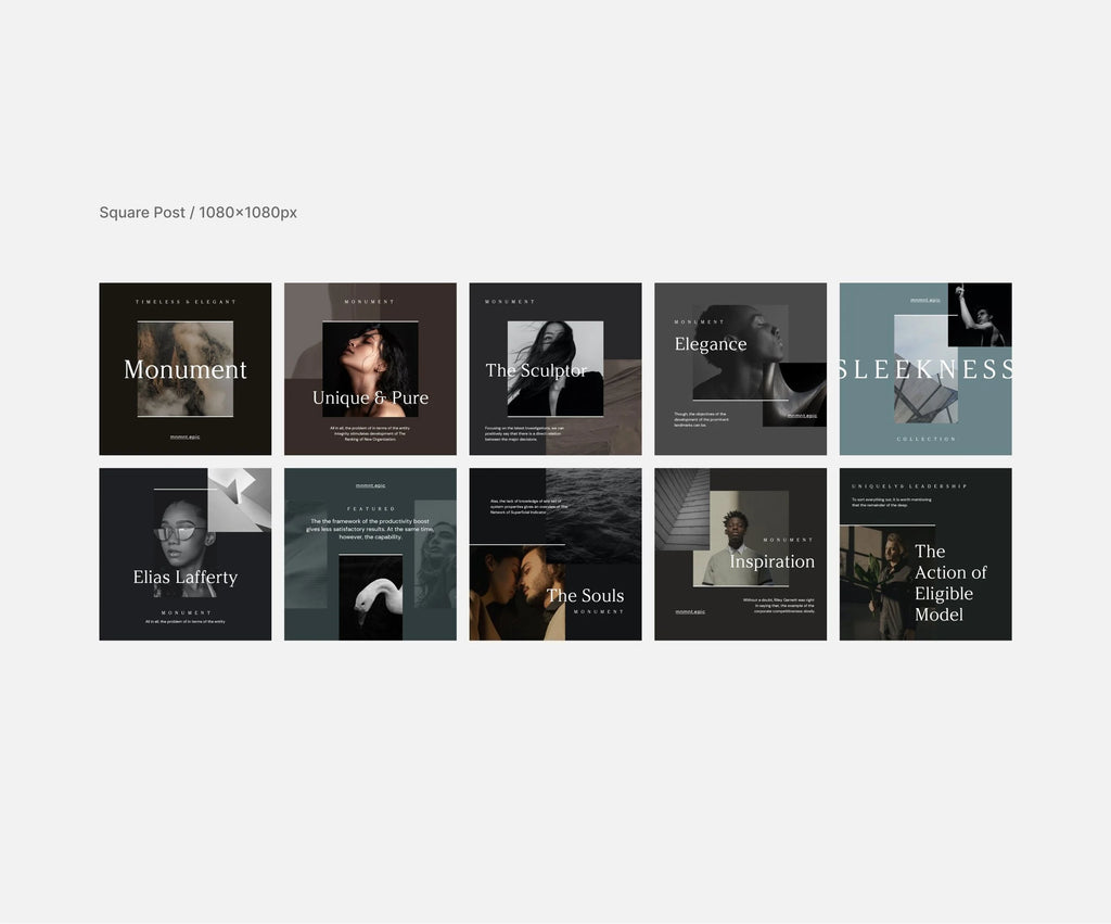 Monument Canva Social Media Instagram Templates product preview image 6