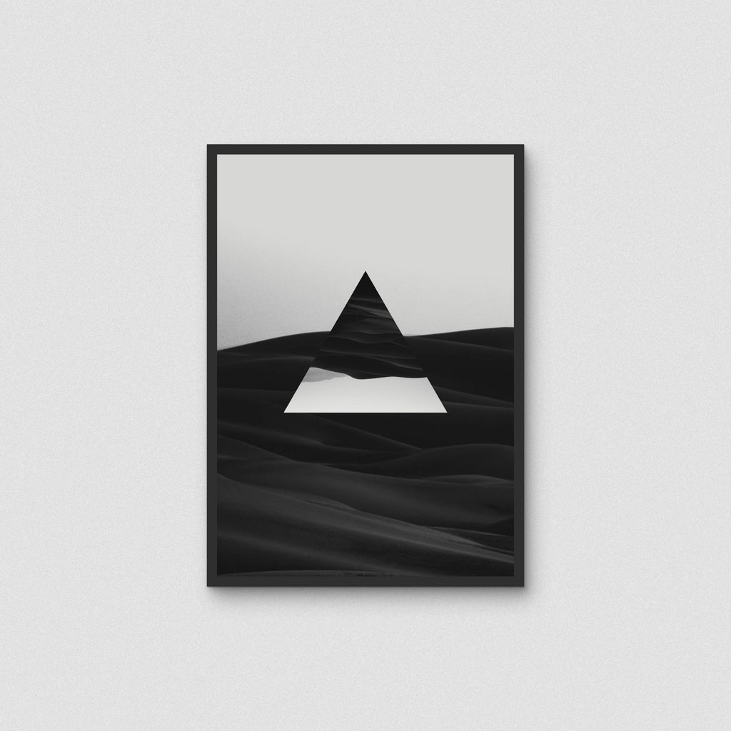 LEVITATING TRIANGEL home decor digital wall print art, minimalist album cover, book cover or wallpaper product preview image 9