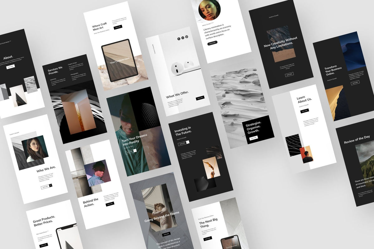 Amoled Social Media - Unique Photoshop Template product preview image 1