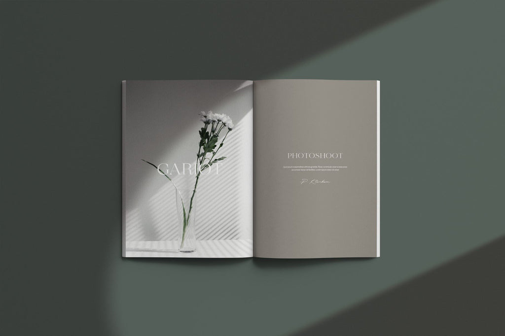 Gariot Magazine Mockups - Natural Looking Photoshop Template