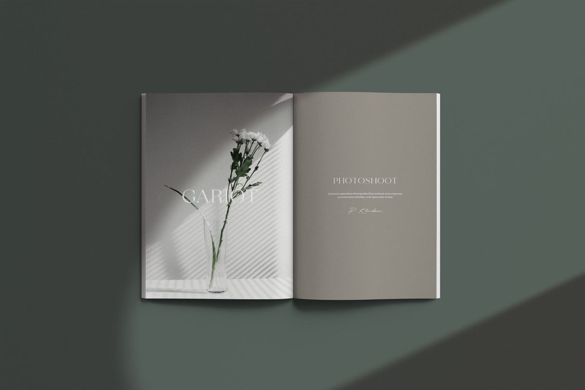 Gariot Magazine Mockups - Natural Looking Photoshop Template