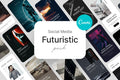 Canva Futuristic Social Media Instagram Templates | Unique Instagram and Pinterest Designs for modern and trendy look product preview image 1
