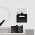 LEVITATING TRIANGEL home decor digital wall print art, minimalist album cover, book cover or wallpaper product preview image 1