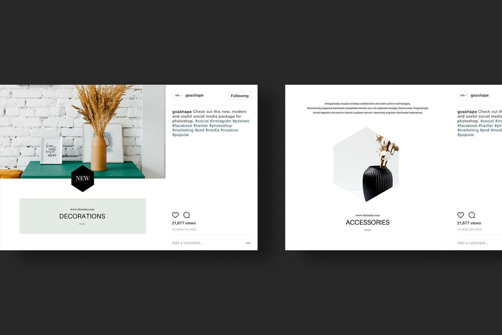 Decor Canva Social Media Templates product preview image 8