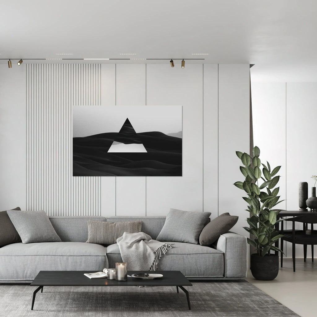 LEVITATING TRIANGEL home decor digital wall print art, minimalist album cover, book cover or wallpaper product preview image 3