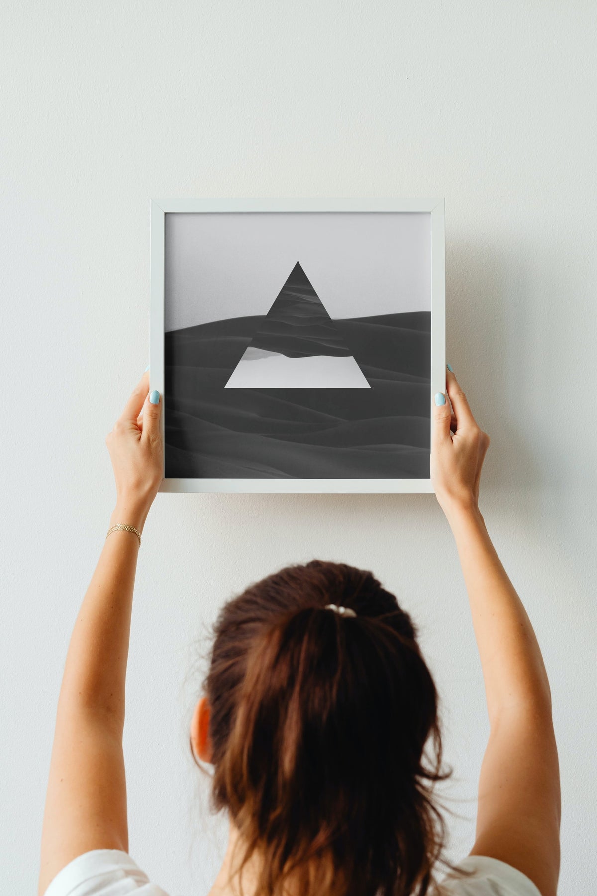 LEVITATING TRIANGEL home decor digital wall print art, minimalist album cover, book cover or wallpaper product preview image 16