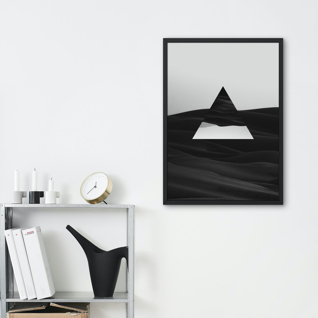LEVITATING TRIANGEL home decor digital wall print art, minimalist album cover, book cover or wallpaper product preview image 11
