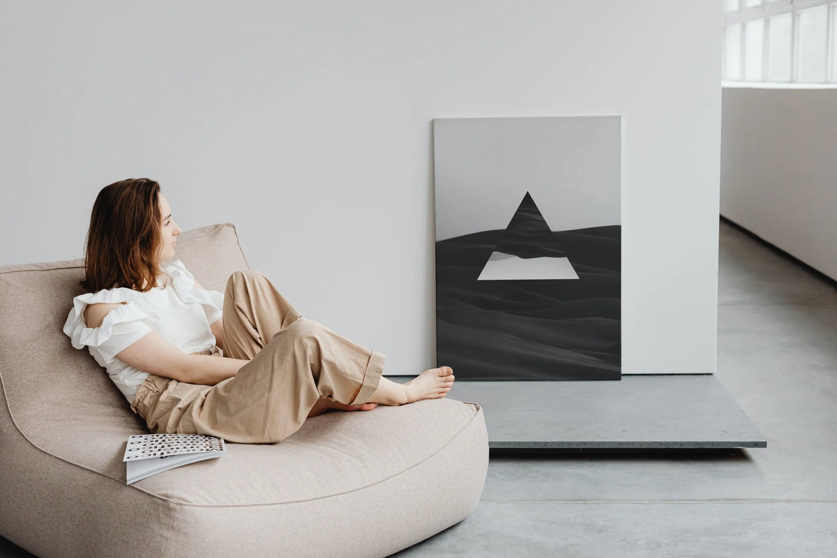 LEVITATING TRIANGEL home decor digital wall print art, minimalist album cover, book cover or wallpaper product preview image 13