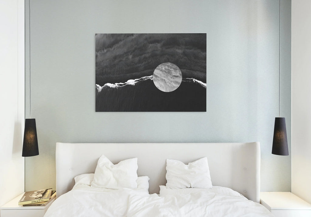VIBRANT MOON digital wall art print for home decor, minimalist music album cover, book cover or wallpaper product preview image 13
