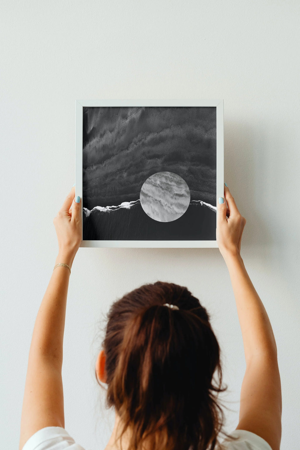 VIBRANT MOON digital wall art print for home decor, minimalist music album cover, book cover or wallpaper product preview image 15