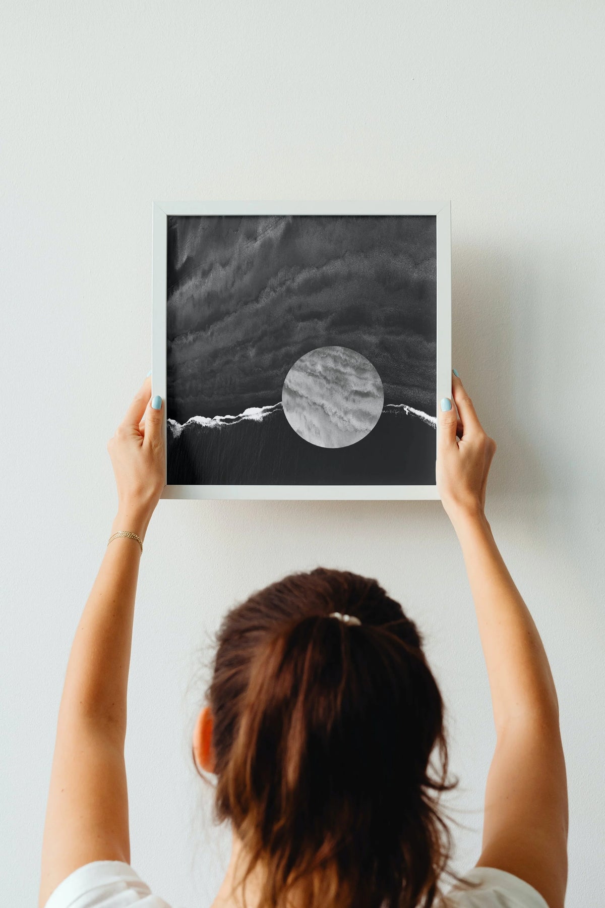 VIBRANT MOON digital wall art print for home decor, minimalist music album cover, book cover or wallpaper product preview image 15